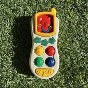 Vintage 1999 Multicoloured Redbox Musical Mobile Phone Activity Toy with Lights